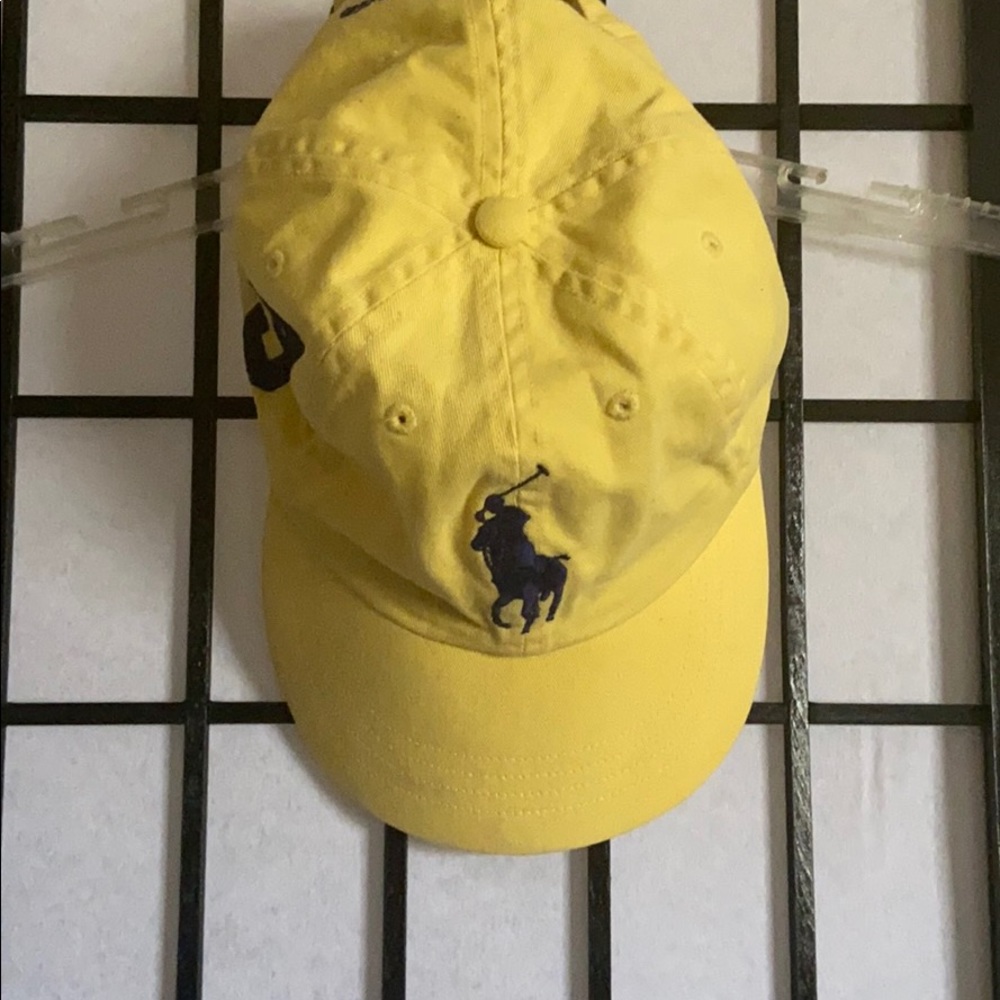Yellow Big Pony Ralph Lauren Dad cap